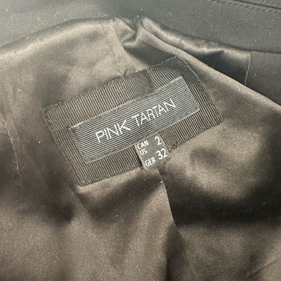 Pink tartan peplum blazer - Picture 2 of 2